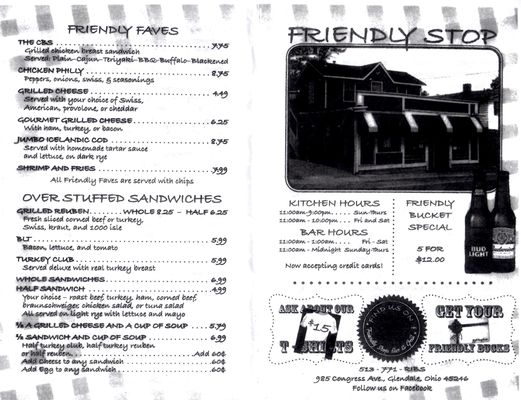Menu photo 5 Friendly Stop Bar and Grill Cincinnati, OH