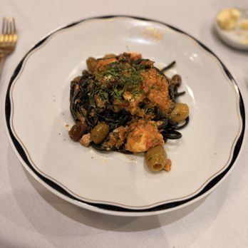 La Stella - BUCATINI AL TONNO (squid ink seafood pasta) - Steakhouses Near Me - Dallas, Texas