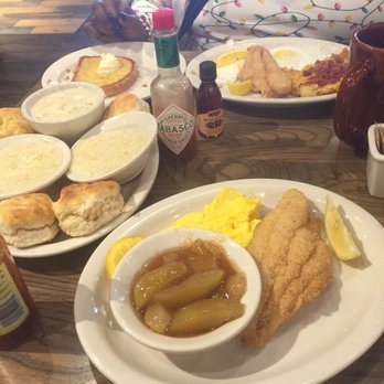 Cracker Barrel - Had the Fried fish breakfast --sounds weird but it was fantastic!! - Southern Near Me - Victorville, California Cracker Barrel - Had the Fried fish breakfast --sounds weird but it was fantastic!! - Southern Near Me - Victorville, California