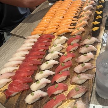 Hello Sushi Brea - Salmon nigiri, N6. Yellowtail Sushi, N5. Tuna Sushi, uni, salmon belly, bluefin tuna, yellowtail belly - Japanese Near Me - Placentia, California Hello Sushi Brea - Salmon nigiri, N6. Yellowtail Sushi, N5. Tuna Sushi, uni, salmon belly, bluefin tuna, yellowtail belly - Japanese Near Me - Placentia, California