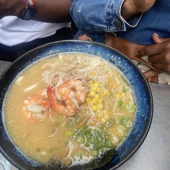 Strings Ramen Shop - Miso Ramen with Seafood and Kuro Buta - Ramen Near Me - Chicago, Illinois