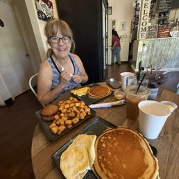 Pancake special, breakfast potatoes Pancake special, breakfast potatoes