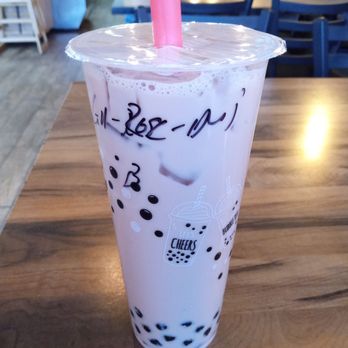Rustic Bubble Tea Cafe - Large guava and rose milk tea with boba - Bubble Tea Near Me - Albuquerque, New Mexico