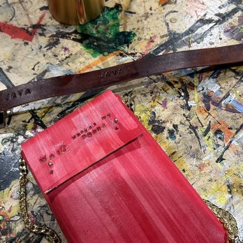 Makers Social - Phone bag (I pressed too hard on one of my letters ) - Makerspaces Near Me - Columbus, Ohio