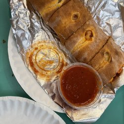 La Famiglia On The Danforth - Pizza roll with dipping sauce