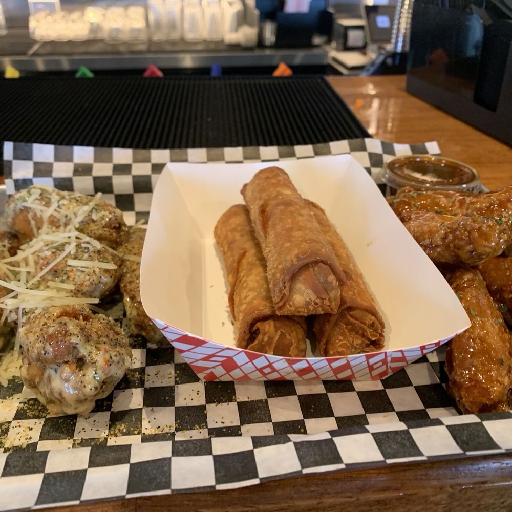 The Wing Boss - 6 piece Parmesan LP, 3 boudin rolls, 6 piece Zesty Honey Garlic. ! - Chicken Wings Near Me - Cypress, Texas The Wing Boss - 6 piece Parmesan LP, 3 boudin rolls, 6 piece Zesty Honey Garlic. ! - Chicken Wings Near Me - Cypress, Texas