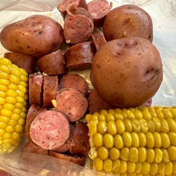 The Boiling Crab - Sausage, Potatoes, & Corn on the Cob - Seafood Near Me - Honolulu, Hawaii The Boiling Crab - Sausage, Potatoes, & Corn on the Cob - Seafood Near Me - Honolulu, Hawaii