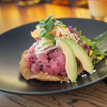 Coasterra - Ahi Tuna Tostada - Mexican Near Me - San Diego, California Coasterra - Ahi Tuna Tostada - Mexican Near Me - San Diego, California