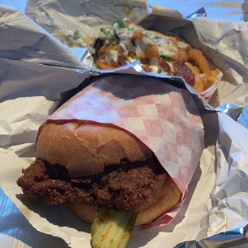 The Bird - Spicy chicken sandwich and loaded fries - Chicken Shop Near Me - San Francisco, California The Bird - Spicy chicken sandwich and loaded fries - Chicken Shop Near Me - San Francisco, California
