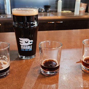Marble Brewery Heights Tap Room - Tasters & a pint of porter. - Brewpubs Near Me - Albuquerque, New Mexico Marble Brewery Heights Tap Room - Tasters & a pint of porter. - Brewpubs Near Me - Albuquerque, New Mexico