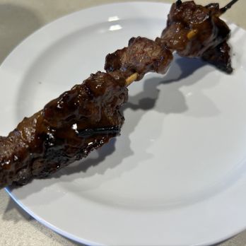 Aina Saimin & Diner - Meat stick- 3/5 mine was a bit cold for some reason. - Hawaiian Near Me - Las Vegas, Nevada