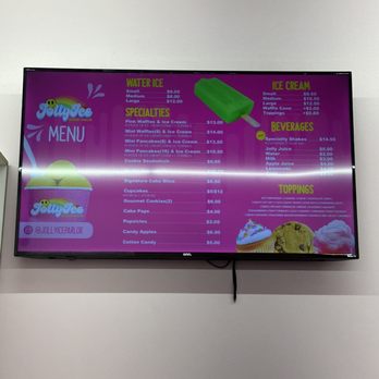 Jolly Ice Parlor - Menu - Ice Cream & Frozen Yogurt Near Me - Hollywood, Florida
