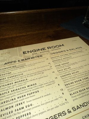 Menu photo 7 Engine Room Mystic, CT