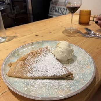 Silverlake Bistro - Brown butter crepe with vanilla ice cream - American Near Me - Miami Beach, Florida Silverlake Bistro - Brown butter crepe with vanilla ice cream - American Near Me - Miami Beach, Florida