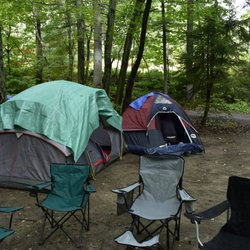 Sturgeon Bay Provincial Park - A view of our campsite.