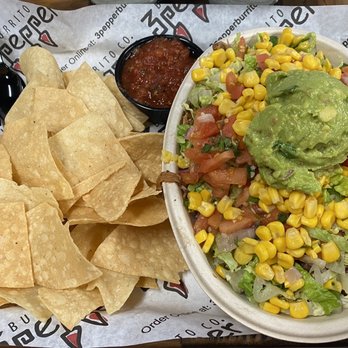 3 Pepper Burrito - tortilla, guacamole and chips - Tacos Near Me - Estero, Florida