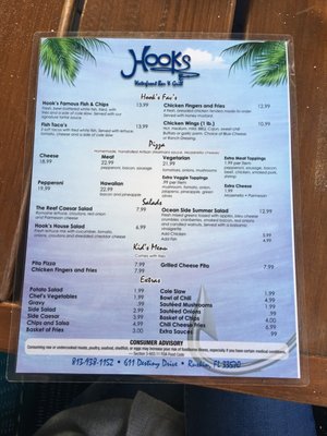 Menu photo 4 Hooks Waterfront Bar and Grill Ruskin, FL Menu photo 4 Hooks Waterfront Bar and Grill Ruskin, FL