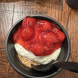 Mission BBQ - The cherry cheesecake is to die for. It was wonderful after the pulled pork sandwich I had with the cornbread on the side.