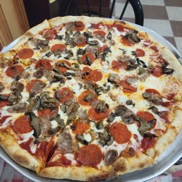 Large Thin Pepperoni, sausage and mushroom Large Thin Pepperoni, sausage and mushroom