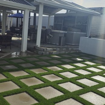 Duran Lawn Creations - Our new turf with pavers!! - Landscaping Near Me - San Dimas, California