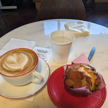 Rosetta Roasting - Cappuccino and blueberry muffin - Coffee & Tea Near Me - Livermore, California Rosetta Roasting - Cappuccino and blueberry muffin - Coffee & Tea Near Me - Livermore, California