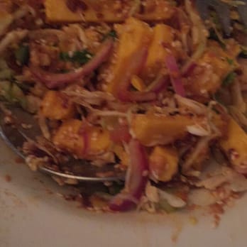 Royal Rangoon - Tofu salad. The tofu is made of chickpeas instead of soybeans - Asian Fusion Near Me - Berkeley, California