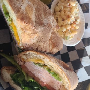 Oak Tree Cafe - Monty hall sandwich with macaroni salad - Bars Near Me - Albuquerque, New Mexico