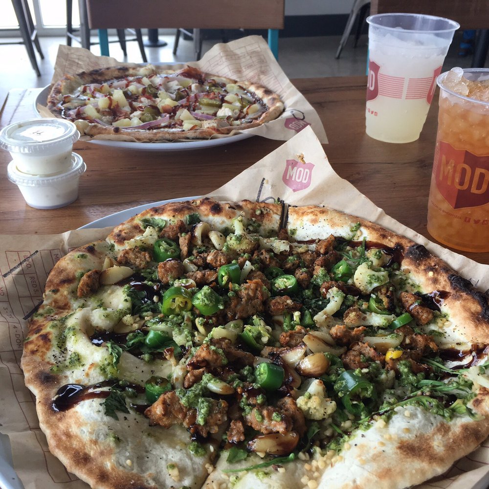 MOD Pizza - Who needs cheese with toppings like this!! My new favorite place to have pizza. - Fast Food Near Me - San Antonio, Texas MOD Pizza - Who needs cheese with toppings like this!! My new favorite place to have pizza. - Fast Food Near Me - San Antonio, Texas