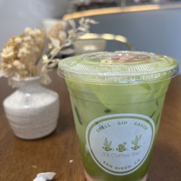 Strawberry matcha