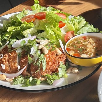 Plern Thai Cafe - Crispy chicken lemongrass salad - Thai Near Me - Lake Forest, California Plern Thai Cafe - Crispy chicken lemongrass salad - Thai Near Me - Lake Forest, California