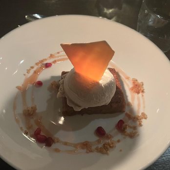 Millennium - Blondie with ice cream and white chocolate bark. - Vegan Near Me - Oakland, California