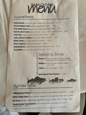Menu photo 3 Paula's On Main Fort Wayne, IN