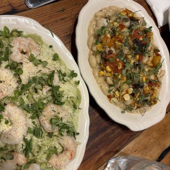 The Flying Noodle - Creamy pesto with shrimp and scallop pasta - Noodles Near Me - Traverse City, Michigan The Flying Noodle - Creamy pesto with shrimp and scallop pasta - Noodles Near Me - Traverse City, Michigan