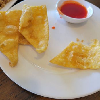 China Village - Took a photo after we already started eating them. Crispy and warm fried wontons. - Chinese Near Me - Cotati, California China Village - Took a photo after we already started eating them. Crispy and warm fried wontons. - Chinese Near Me - Cotati, California