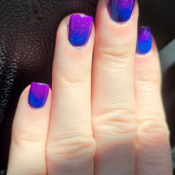 Riverside Nail Bar - Purple and blue ombre - Nail Salons Near Me - Arlington, Texas Riverside Nail Bar - Purple and blue ombre - Nail Salons Near Me - Arlington, Texas