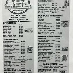 Vienna Hotdy & Snacks. 3801 W 4th Ave, Gary, IN 46406 Cool.