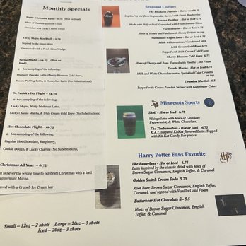 The Ettlin's Cafe - Drink menu - Cafes Near Me - New Prague, Minnesota