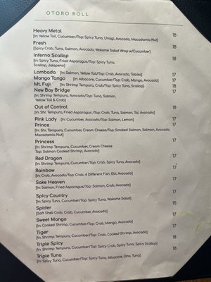 Menu photo 6 OTORO Healdsburg, CA