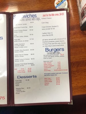 Menu photo 2 Jo's Diner Sheridan, AR