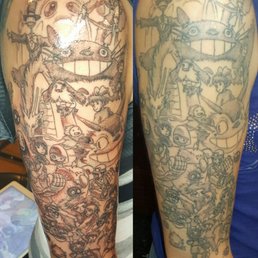 Before and after exactly 1mth later. Tattoo artist Carlos. Before and after exactly 1mth later. Tattoo artist Carlos.