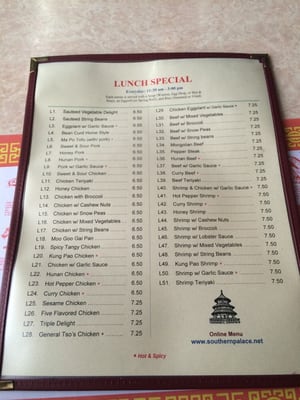Menu photo 6 Southern Palace Statesboro, GA Menu photo 6 Southern Palace Statesboro, GA