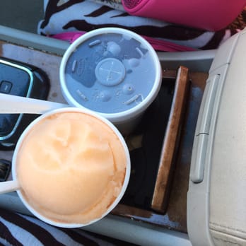 Zeebs - My soda and peach ice.  So good - Burgers Near Me - Las Cruces, New Mexico