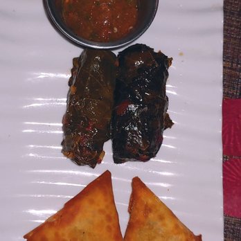 Mashawy - Sampler with grape leaves and falafel - Mediterranean Near Me - Marianna, Florida