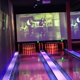 Bowling alley at the hotel with old school hip hop videos playing! Can't beat it! Bowling alley at the hotel with old school hip hop videos playing! Can't beat it!