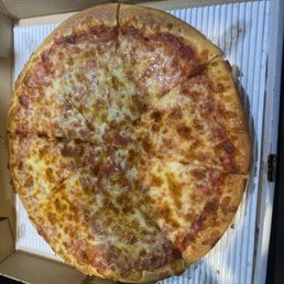 Large cheese pizza Large cheese pizza