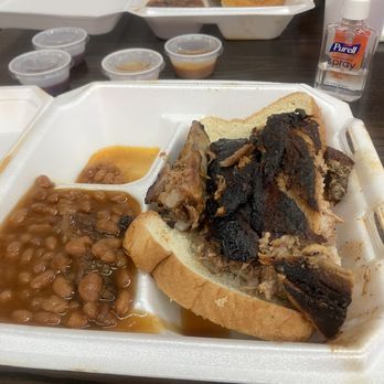 Holy Smoke Barbeque - Ribs before they were even touched. - Fast Food Near Me - Jacksonville, Florida
