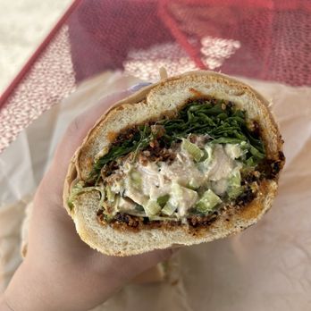Jeff’s Table - Cross section of the Hainan-Style Chicken Salad - Delis Near Me - Los Angeles, California Jeff’s Table - Cross section of the Hainan-Style Chicken Salad - Delis Near Me - Los Angeles, California
