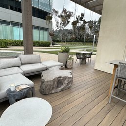Patio is so cozy.