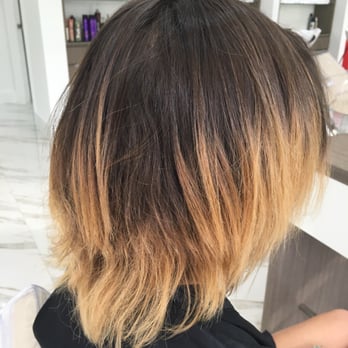 EC Hair Salon - Before, brassy blonde. - Hair Salons Near Me - North Miami Beach, Florida