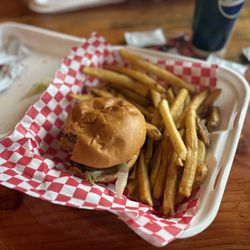 Ephraim's Restaurant - Hamburger combo with fries/drink